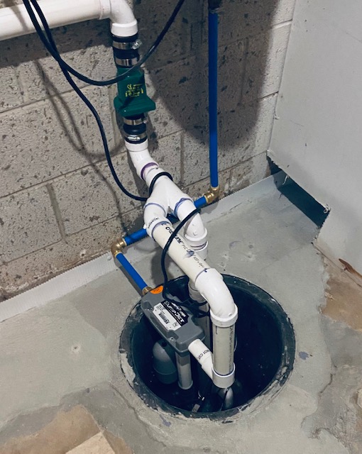 Perma Dry Michigan sump pump install with battery backup