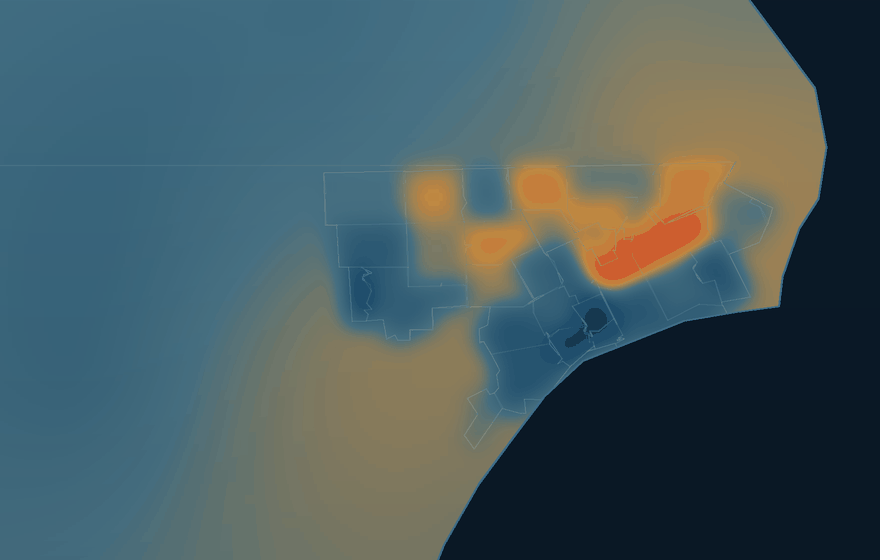 Interactive heat map of basement flooding risk across metro Detroit
